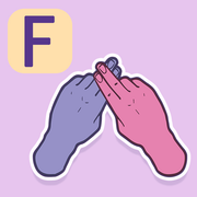 British Sign Language - Illustrated Alphabet Hand Gestures Icon Pack