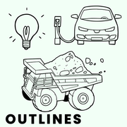 Industrial, Mining and Green Transition – Illustrated Education Icon Pack