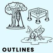 Insect Monitoring Techniques - Downloadable, Field Entomology Explainer Icon Pack