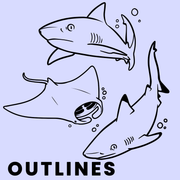 Sharks and Rays of the Caribbean - Downloadable Taxonomic Presentation Icon Pack