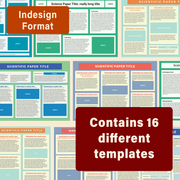 Scientific Research Poster Templates- Landscape (INDESIGN Files Only)