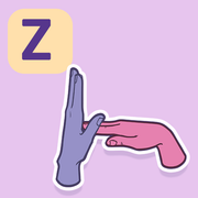 British Sign Language - Illustrated Alphabet Hand Gestures Icon Pack