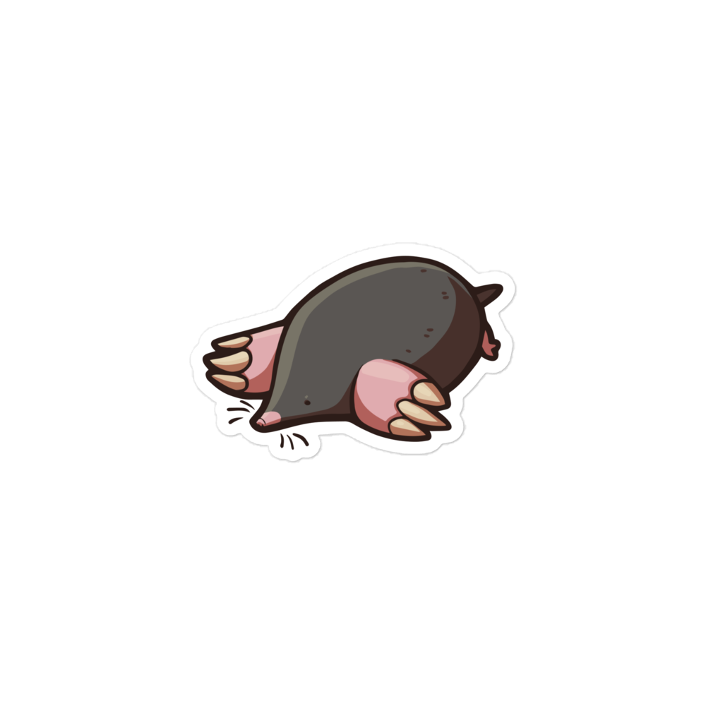 European Mole - Diverse Animals - Individual Vinyl Sticker