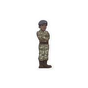 Army Officer (Male) - Diverse Workforce - Individual Vinyl Sticker