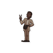 Hairdresser (Male) with Dreadlocks - Diverse Workforce - Individual Vinyl Sticker