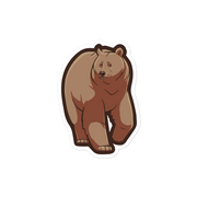 Grizzly Bear - Diverse Animals - Individual Vinyl Sticker