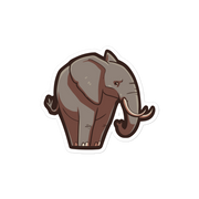 African Bush Elephant - Diverse Animals - Individual Vinyl Sticker
