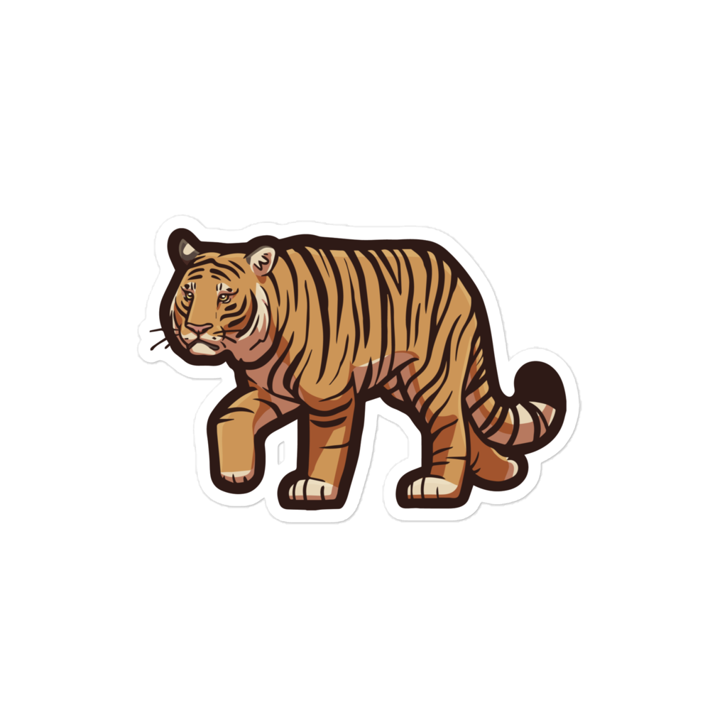 Bengal Tiger - Diverse Animals - Individual Vinyl Sticker