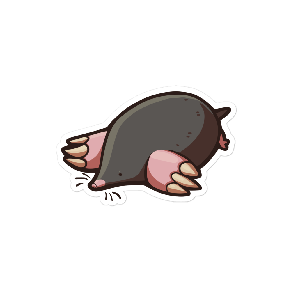 European Mole - Diverse Animals - Individual Vinyl Sticker