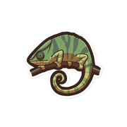 Mediterranean Chameleon - Diverse Animals - Individual Vinyl Sticker