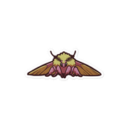 Rosy Maple Moth - Diverse Animals - Individual Vinyl Sticker