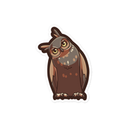 Great Horned Owl - Diverse Animals - Individual Vinyl Sticker
