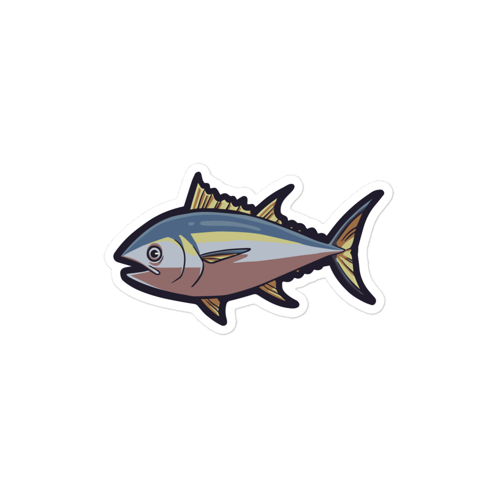 Yellowfin Tuna - Diverse Animals - Individual Vinyl Sticker