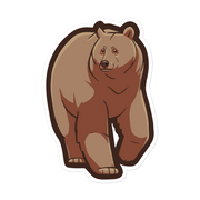 Grizzly Bear - Diverse Animals - Individual Vinyl Sticker
