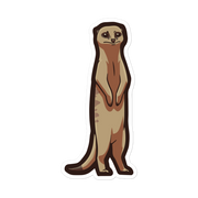 Meerkat - Diverse Animals - Individual Vinyl Sticker