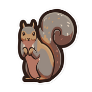 Squirrel (Generic) - Diverse Animals - Individual Vinyl Sticker