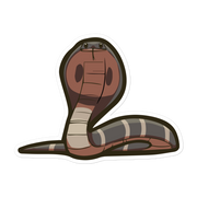 King Cobra - Diverse Animals - Individual Vinyl Sticker