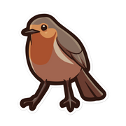 European Robin - Diverse Animals - Individual Vinyl Sticker