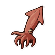 Squid (Generic) - Diverse Animals - Individual Vinyl Sticker